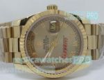 Copy Rolex Day-Date Yellow Gold Roman Face President Watch 36MM